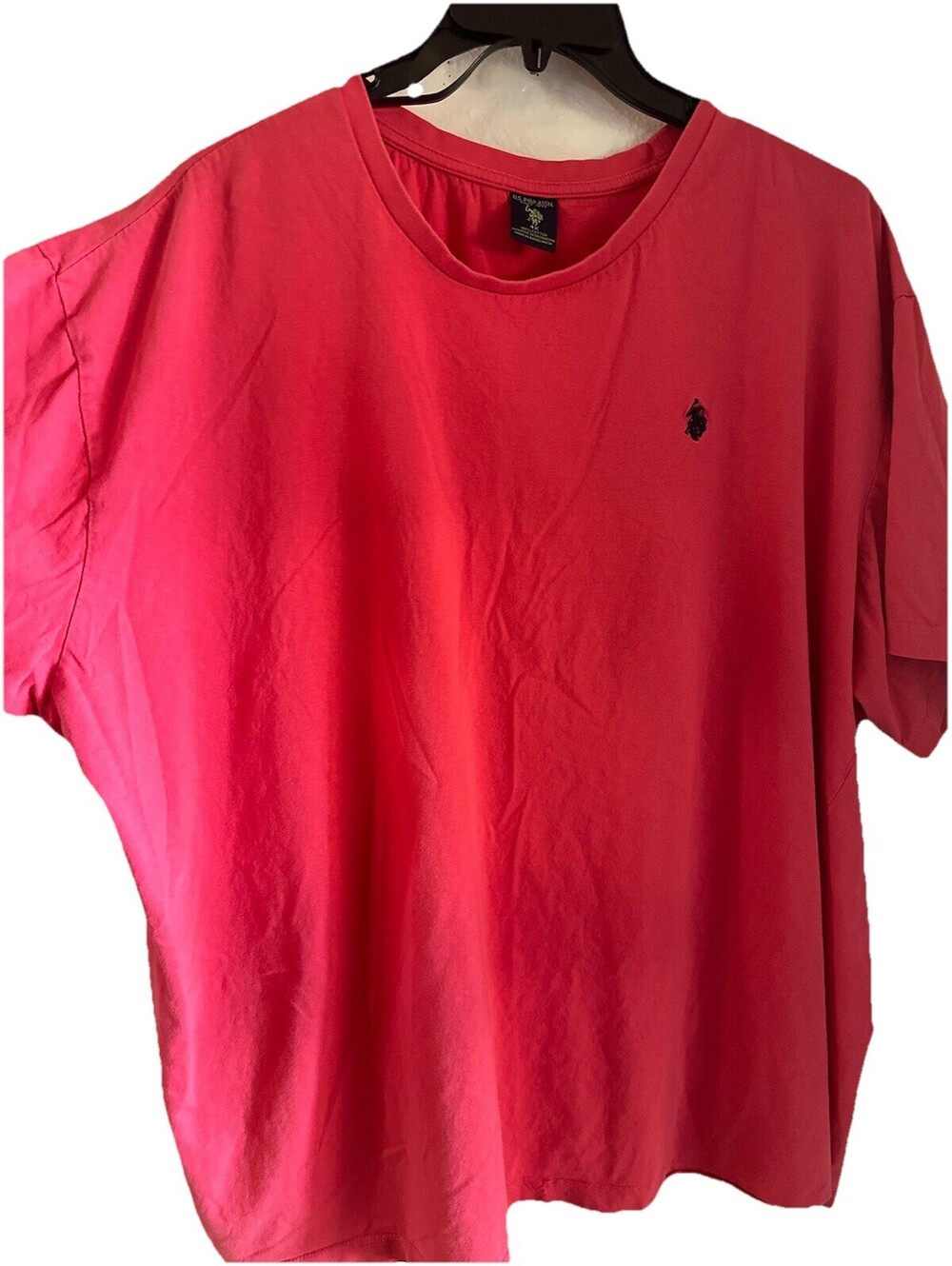US Polo Assn Tshirt Crew neck fuchsia, Size 4X Big & Tall Good Condition